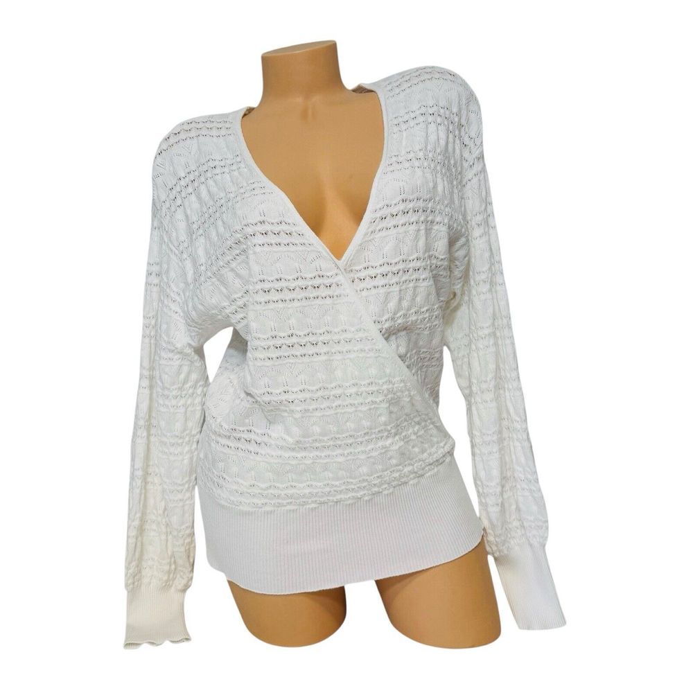 INC International‎ Concepts Women's Large V-neck Sweater Long Sleeve Pullover